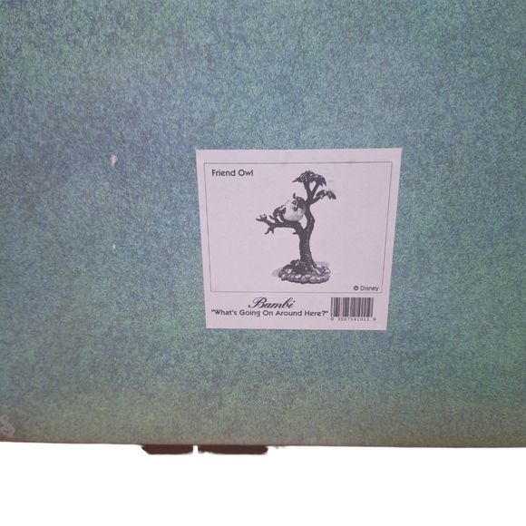 Walt Disney CC Friend Owl "What's Going On Around Here?"  Bambi Figurine In Box - Picture 10 of 12